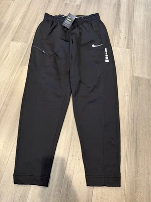 Pantalones Nike Elite Para Hombre Negros Cremallera Bolsillo Jogger AJ-4209 Nuevos Talla Grande Foto 1 de 4