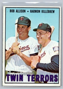 1967 Topps 334 Twin Terrors Bob Allison/Harmon Killebrew VG+ - Picture 1 of 2