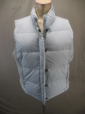 Chaleco acolchado Gap talla XL para mujer azul plumón sin mangas botones cremallera completa bolsillo 720 Foto 1 de 4