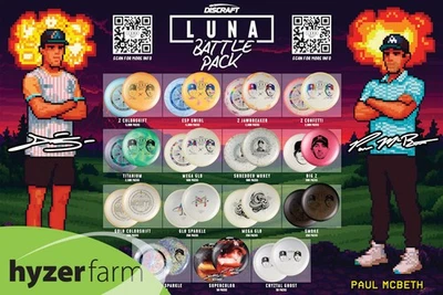 Discraft LUNA BATTLE PACK ---WILL YOU BE THE WINNER? Hyzer Farm disc golf putter - Image 1 of 3
