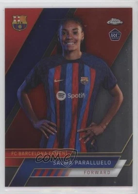 2022-23 Topps Chrome FC Barcelona Salma Paralluelo #3 Rookie RC - Image 1 of 2