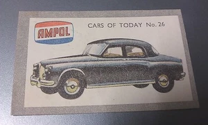 1958 ROVER 105 Australian AMPOL Oil Swap Card - Bild 1 von 2