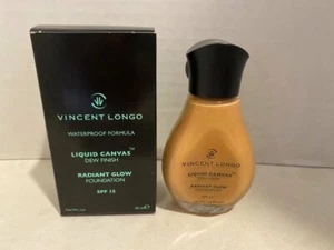 Vincent Longo Dew Finish Liquid Canvas Radiant Glow Foundation Makeup~Waterproof - Picture 1 of 4