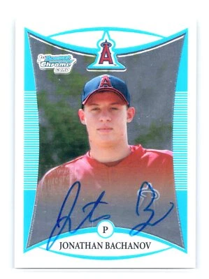 2008 Bowman Chrome #BCP116 Jonathan Bachanov 1st Bowman Auto On Card Angles - Image 1 of 2