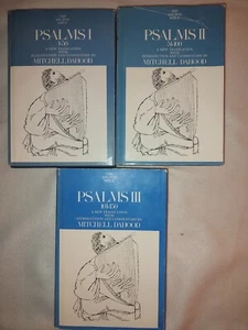 The Anchor Bible Psalms by Mitchell Dahood 3 vol set hb w/dj acceptable/fair cn - Imagen 1 de 21