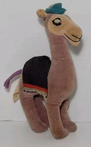 Vintage Herman Pecker & Co Plush Camel Toy Wood Chips Japan - Picture 1 of 13