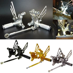 Adjustable Rearsets Footrests Foot Pegs Rear Set For MV Agusta F4 1000 1998-2009 - Picture 1 of 22
