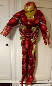 Boys Iron Man Costume Age 7-9 Fancy Dress Rubies Official Marvel Avengers Deluxe