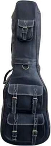 Leather guitar bag, guitar stylish bag, gift for musicians, gift for guitarists - Picture 1 of 5