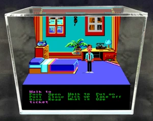 Zak McKraken - 3D Cube handgefertigtes Diorama - Videospiele - Shadowbox - Bild 1 von 1