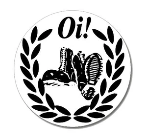 OI! BOOTS Button Pin NEU 2,5cm Skinhead Oi! Working Class Punk Punkrock 1969 - Picture 1 of 2