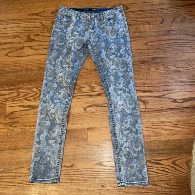 ana jeans a new approach 28 6 light wash retro floral skinny leg cotton spandex - Image 1 of 4