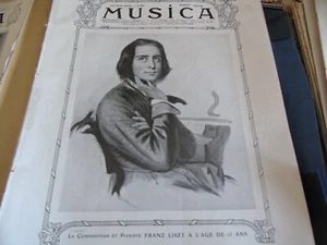 Album musica n°83 1909 Franz Liszt par henry curzon  kurz tetrazini - Picture 1 of 1
