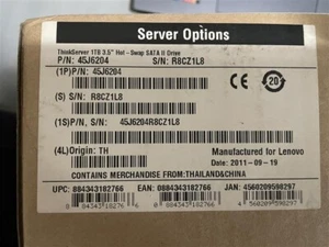 NEW - ThinkServer 1TB 3.5" Hot-Swap SATA II Drive - 45J6204 - Picture 1 of 3