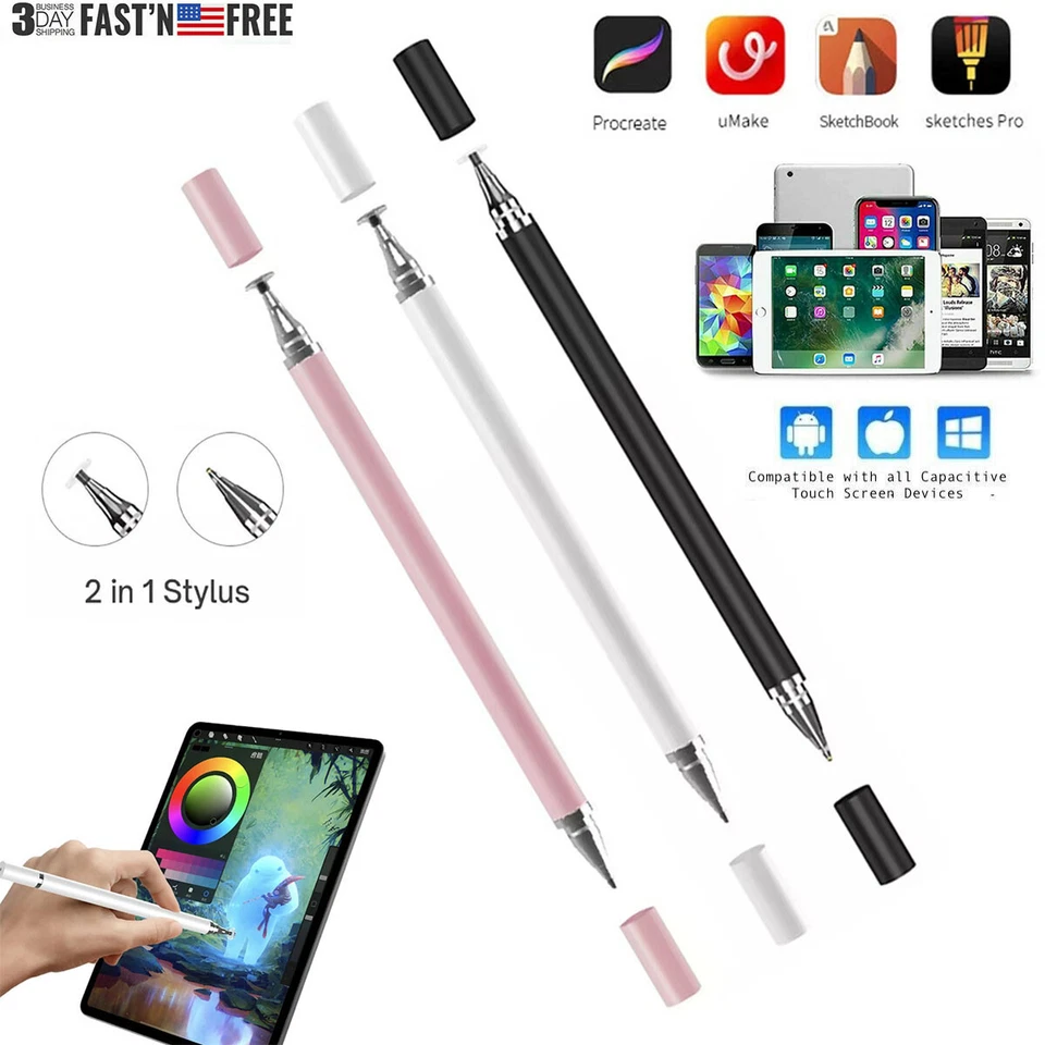Lápiz óptico para Apple iPad iPhone Samsung Galaxy Tablet Teléfono Pluma Pantalla táctil Foto 1 de 4