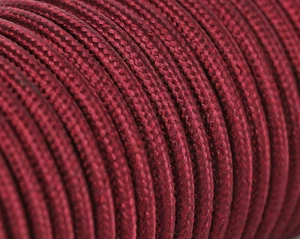 Textilkabel,Stoffkabel Rund Standardfarben Weinrot, 3-Adrig 0,75, H03VV-F- 50m - Bild 1 von 2