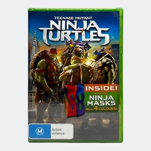 Teenage Mutant Ninja Turtles (2014) DVD (w/ Masks) - Region 4 PAL - New & Sealed - Picture 1 of 21
