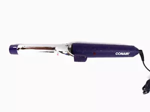 Conair Curling Iron 1" Chrome Barrel Purple Handle 1 Heat Setting CD22WRS - Picture 1 of 5