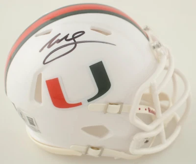 Minicasco de velocidad firmado por Willis McGahee Miami Hurricanes (Beckett) Foto 1 de 2