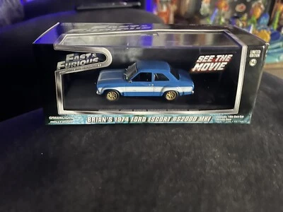 Greenlight Hollywood Fast & Furious Brian’s 1974 Ford Escort RS2000 MKI 1:43 - Image 1 of 3