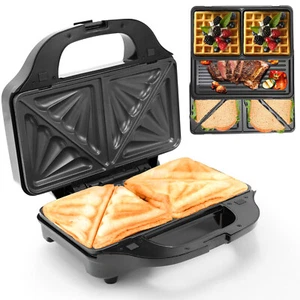 3-in-1 Multi Sandwichmaker Sandwich toaster Waffeleisen Sandwich Kontaktgrill - Bild 1 von 13