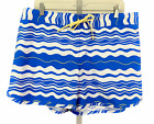 COLUMBIA Blue White Cool Coast II Board Shorts Womens XL Swim Wavy Stripes