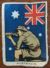 1916 Sunday Stories Silk Trade Card - The King And His Soldiers - Australia