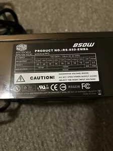 Cooler Mastero RS-850-EMBA 850W ATX Power Supply - Picture 1 of 5