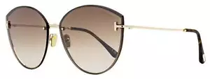 Tom Ford Evangeline Sunglasses TF1106 28G Gold/Havana 63mm FT1106 - Picture 1 of 3