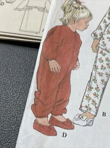 Child’s Robe Pajamas PJs UNCUT Vintage 1998 Simplicity 8493 Toddler Sz 6m 1 2T - Picture 1 of 12