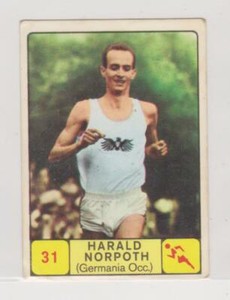 Panini Campioni Dello Sport 1968-69 card #31 Harald Norpoth Germany Athletics