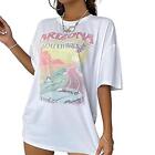Womens T Shirt Simple Female Crew Neck Tee for Traveling Trip Daily Wear