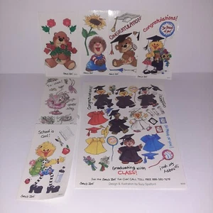 Pegatinas Suzy's Zoo Graduación Escuela 1 Hoja 6 Mods De Colección Oso Pato Tortuga - Imagen 1 de 6