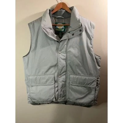 Cabela's Premier Northern Goose Down Insulated Outdoor Vest Gray Puffer - Image 1 of 4