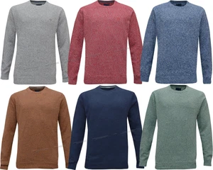 Mens Ex Chain Store 100% Cotton Crew Neck Top Knitwear Jumper Sweater M - 3XL