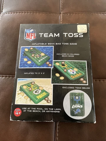 NFL TEAM TOSS INFLATABLE BEAN BAGS TOSS PARTY GAME DETROIT LIONS Cover