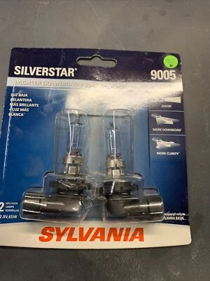 Conjunto de 2 lâmpadas Sylvania Silverstar 9005 pares farol de alto desempenho NOVO - Imagem 1 de 2
