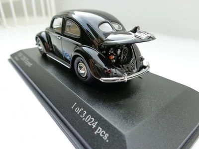 VW VOLKSWAGEN COCCINELLE 1200 EXPORT NERA MINICHAMPS 400051200 1:43 TYP 1 - Immagine 1 di 4