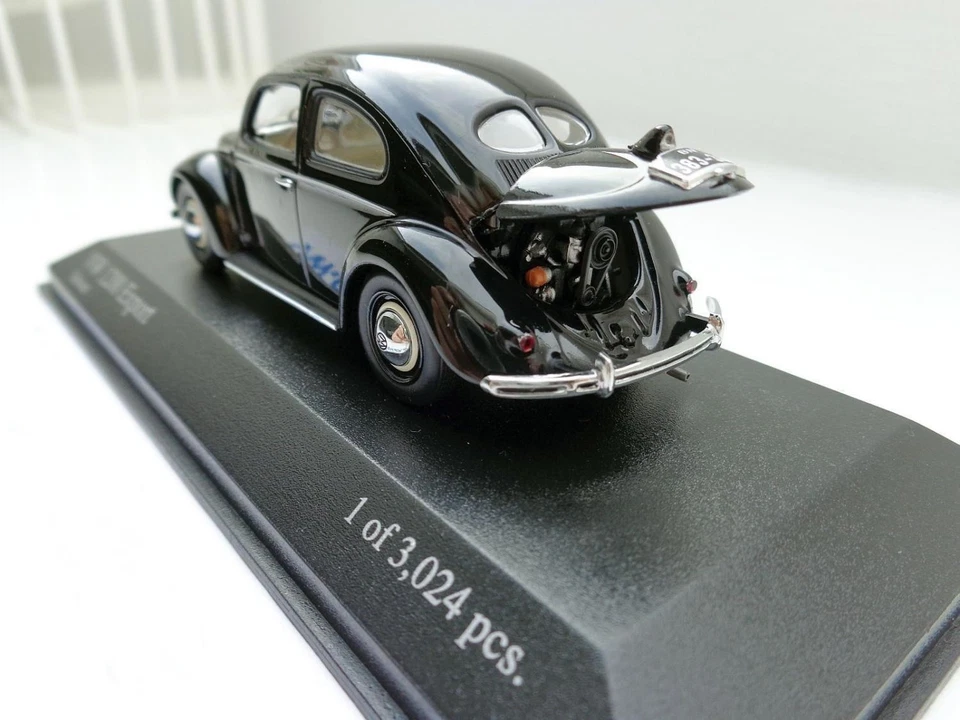 VW VOLKSWAGEN COCCINELLE 1200 EXPORT NERA MINICHAMPS 400051200 1:43 TYP 1 - Immagine 1 di 4