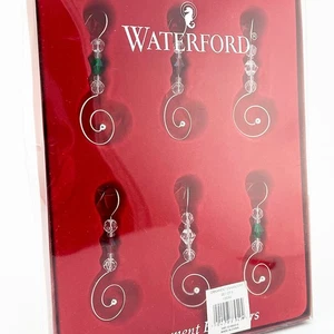 Waterford Crystal ESALTATORI ORNAMENTI 6 ganci da appendere all'albero di Natale - Foto 1 di 7