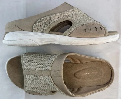 Easy Spirit Women's Traciee Slip On Comfort Slide Sandals Tan Size 8.5 WW - Image 1 of 4