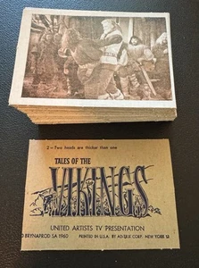 United Artists Ad-Trix Tales Of The Vikings serie tv 1960 set completo 66 carte - Foto 1 di 7