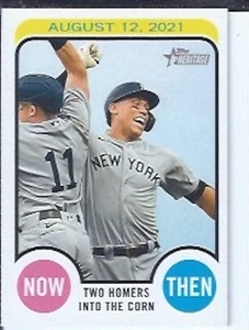 Aaron Judge 2022 Topps Heritage números altos ahora y entonces - Imagen 1 de 1