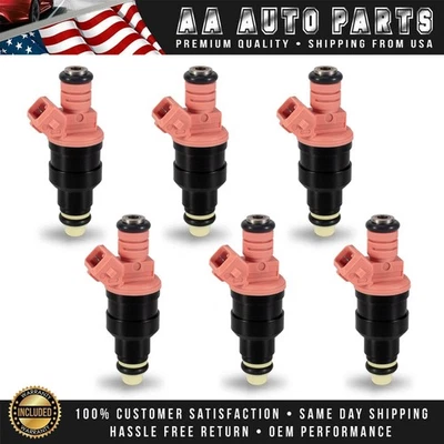 Inyectores de combustible 6 piezas para BMW 328i 328is 528i M3 Z3 1996-2000 2,8 L 3,2 L 0280150440 Foto 1 de 4
