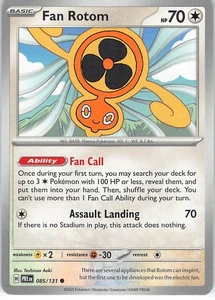 Fan Rotom (Poke Ball Pattern) Common SV: Prismatic Evolutions 085/131 NM - Picture 1 of 1