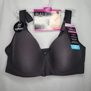 Bali Wirefree Bra 42D Comfort Revolution Black Convertible 3463 New w/ Tags - Picture 1 of 4