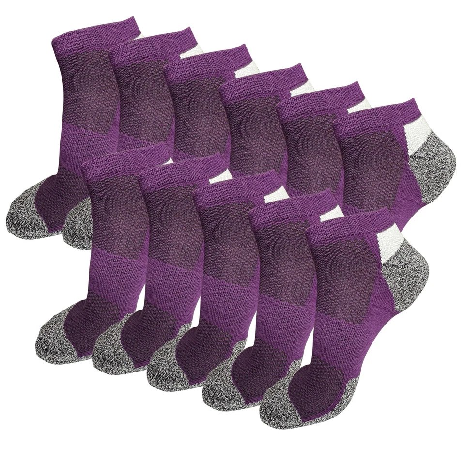 11PK Calcetines tobilleros de corte bajo para hombre talla 6-12 algodón acolchados informales atléticos para correr Foto 1 de 1