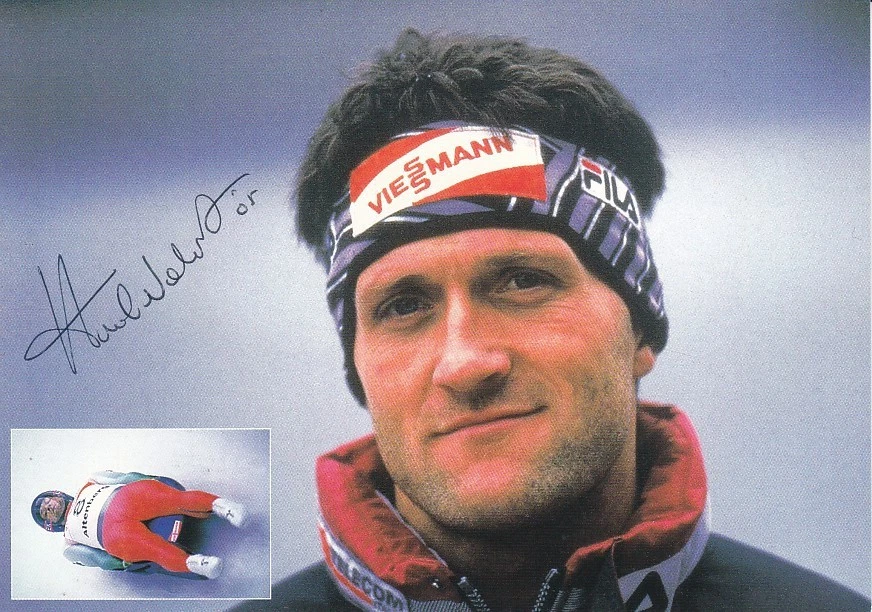 Norbert HUBER - Italien, Silber Olympia 1994 Rodeln, Original-Autogramm! - Bild 1 von 1