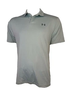 Under Armour Mens Performance Polo Size M Duck Egg Blue - Picture 1 of 6