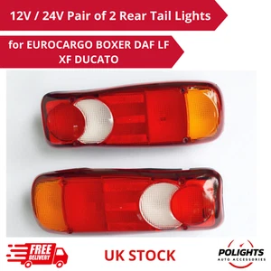 Juego de luces traseras 12V/24V (2 piezas) – Para DAF LF/XF, EUROCARGO, BOXER, DUCATO - Imagen 1 de 6